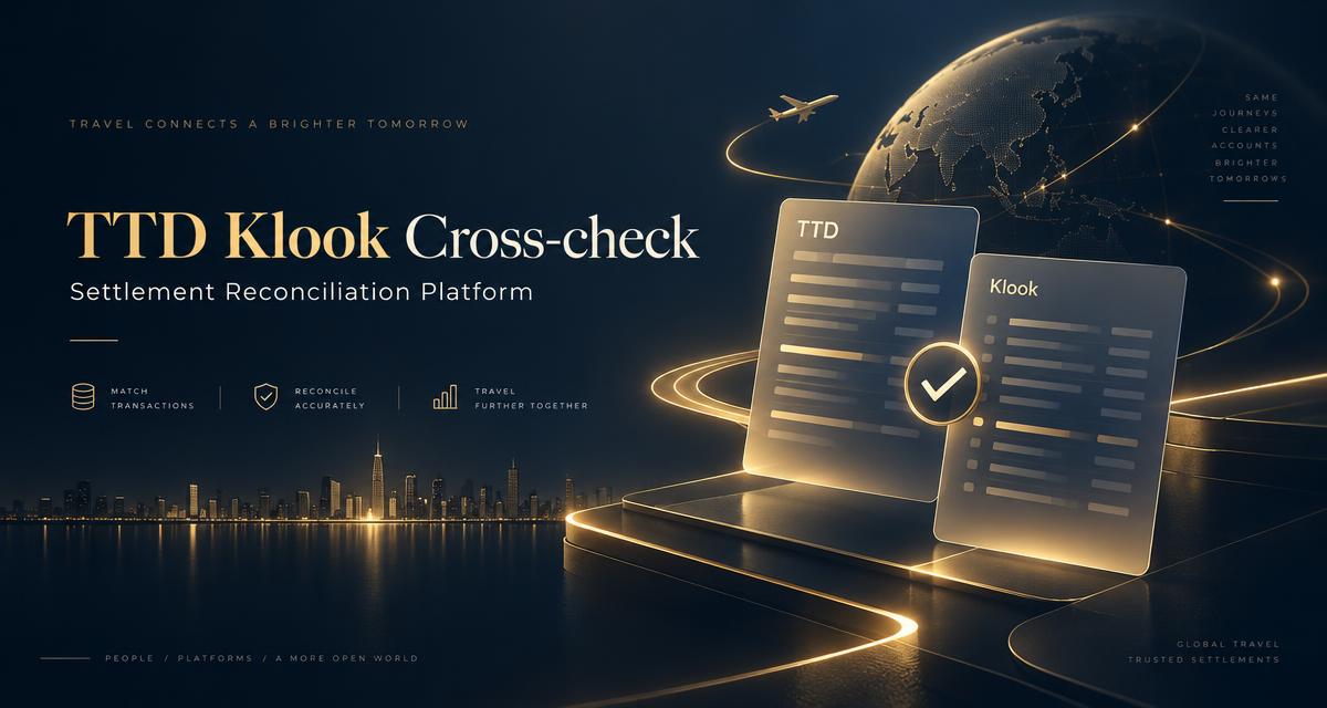 TTD Klook Cross-check